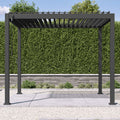 111S Aluminum Pergola with Steel Adjustable Louvered Roof
