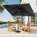 116'' X 76'' Rectangular Market Umbrella With Base