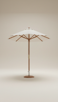 Market Umbrella with Walnut Frame